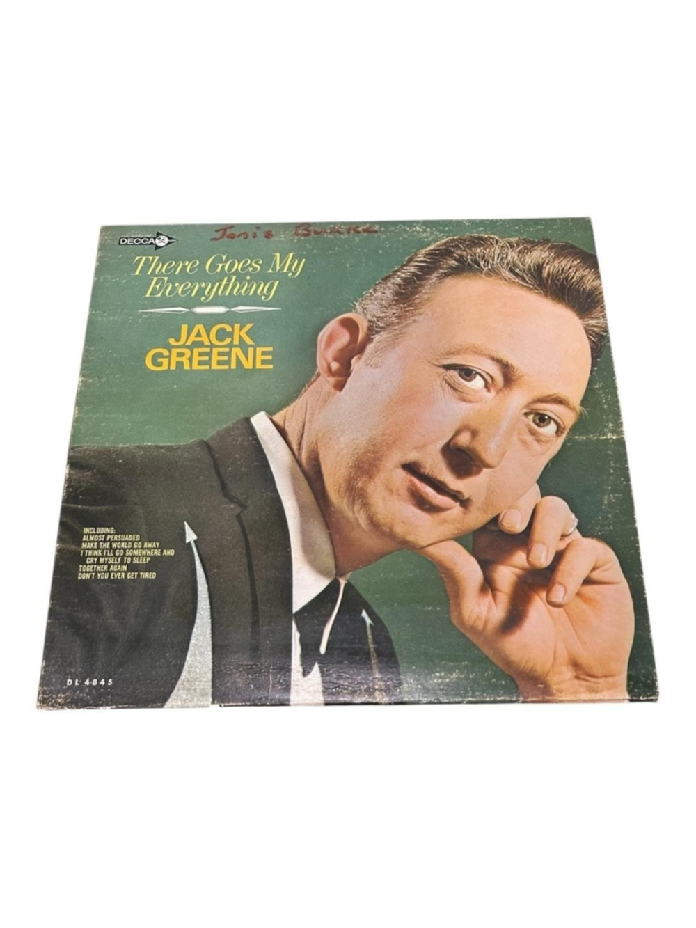 Vintage Jack Greene Vinyl LP Here Album 1967 Decca Country Black Canada